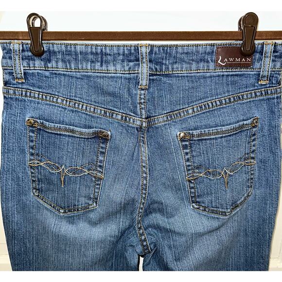 Lawman Womens Jeans Size 11/12 (29x31) Bootcut Medium Wash Vintage Hong Kong - Picture 3 of 12